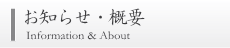 お知らせ・概要